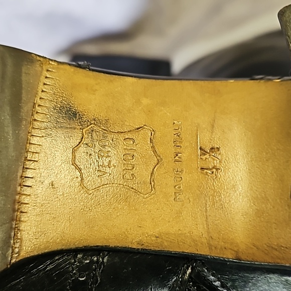 Salvatore Ferragamo Black Leather Knee High Boots Sz. 4.5 - Picture 9 of 9